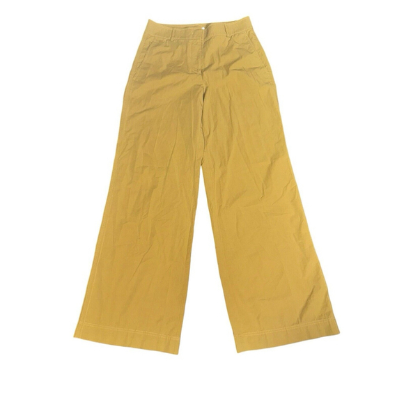 Lafayette 148 New York Pants - Lafayette 148 New York Cotton Blend Wide Leg Pants Reed SAMPLE 1/1 Size 2 Tan